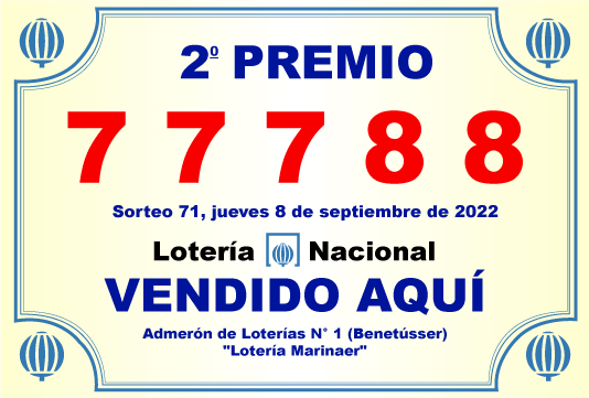 Loteria Marina - GRAN PREMIO 1
